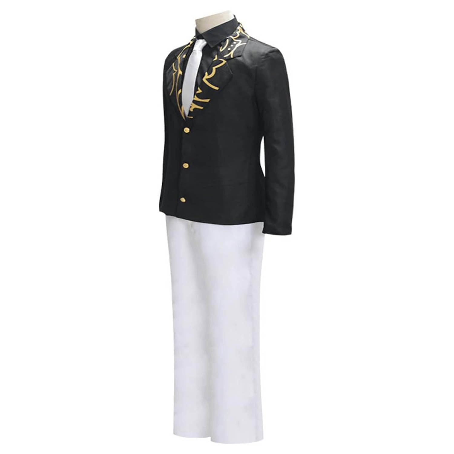 Anime Personaggio Kibutsuji Muzan Cosplay Costume Vestito Gioco di Ruolo Uniforme Set Completo Halloween Festa Carnevale Dress Up Suit con Parrucca Cappello per Uomo