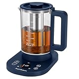 Northmas Electric Tea Kettle, Electric Kettle with Tea Infuser and Temperature Control, Hot Water Boiler Auto Shut-Off, 1200W Quick Boiling & 6 Hours Keep Warming, 1.4L Volume, Blue