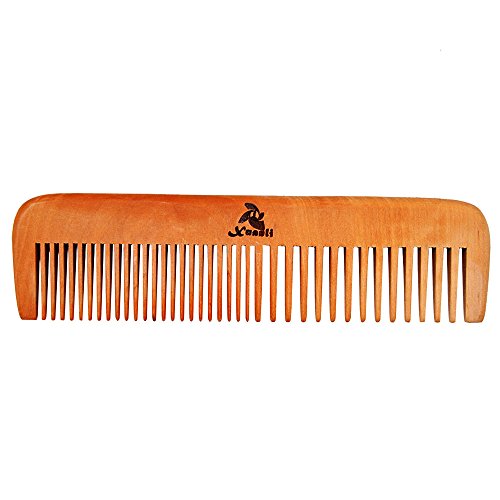 3 Pcs Peach Wooden Comb Women And Men Comb - Wide & Narrow Tooth (S023) #TOP2