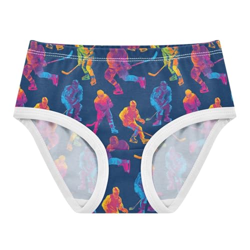 Girls Underwear Soft Cotton Hockey Player Kids Panties in Sizes 2/3t, 4t, 5t, 6 and 8