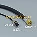 RIVERWELD SR WP 17 WP-17 TIG Welding Torch Completed 150Amp Air-Cooled Connector M16*1.5, Two-pins Socket, Electric Cable Wire 10m㎡ 12 Feet 3.8 Meters