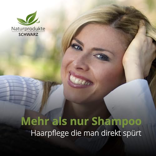 Naturprodukte Schwarz - Neem Pflegeplus Shampoo - Neemöl, Weidenrinden & Kokos Extrakt - Ohne Silikone, 250ml