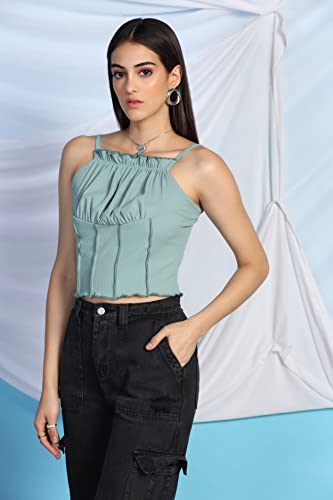 Image of GRECIILOOKS Women's Regular Fit Tops | Tops for Women | Tops for Jeans for Women | Korean Tops for Women | One Piece Dress for Women | Western Tops for Women Stylish