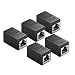 Produktbild LinHut 5 Stück RJ45 LAN Kupplung Adapter Netzwerk-Verbinder Ethernet-Koppler für Kabel, Netzwerkkabel, Patchkabel, Ethernet-Kabel, RJ45-Coupler kompatibel mit Cat7 Cat6 Cat5