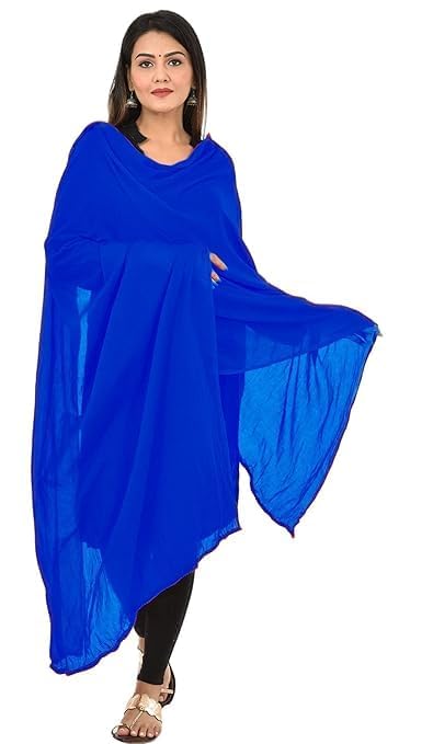 !PTS! Women's Solid Plain Pure Cotton long Dupatta & Chunnis odhni4