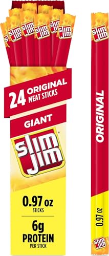 Slim Jim Giant Smoked Jerky Sticks, Original...
