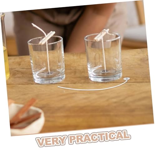 Mechas trenzadas para velas precortadas Uonlytech 200 pcs miniatura 3