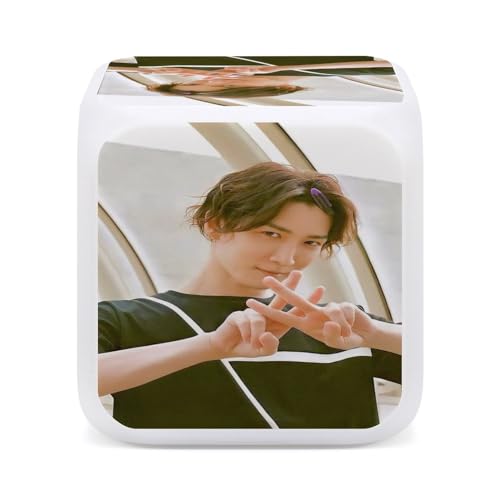 渡辺翔太 Snowmen 目覚まし時計 時間どおりに起こす プレゼント 時間を決める 多機能 カラーチェンジ 萌え かわいい 循環変色 時間温度ダブル表示