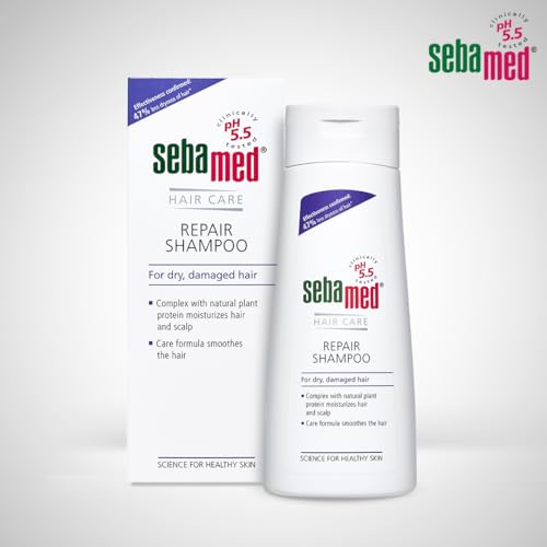 Sebamed Hair Repair Shampoo | pH5.5 I 47% less hair-dryness confirmed | Plant protein moisturises dry, damaged hair & scalp | Dermatologically & clinically tested | SLS &... - Image 2