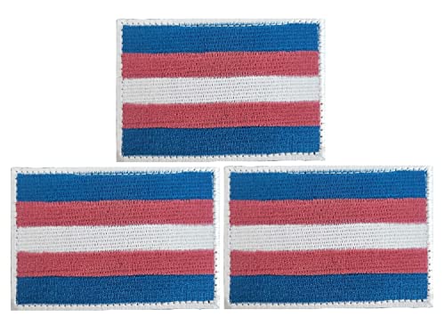 JAVD CYPS 3Pack Transgender Flag Patch Trans LGBT Flags Pride - Want It All
