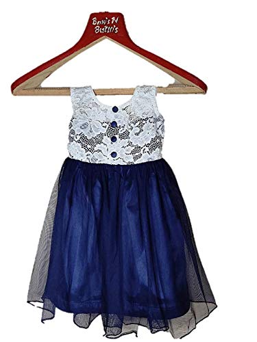 Urban Vogue Net Navy Blue Frock For Girls Kids Baby | Desertcart Aruba
