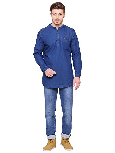 Kuons Avenue Men's Denim Regular Kurta 