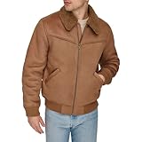 Levi's Men's Faux Shearling Western Bomber Jacket, Light Brown