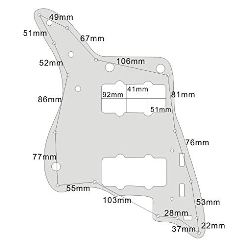 Fleor Pickguard de guitare vintage en métal pour guitare Fender American Jazzmaster Doré - Les Beatles, Paul McCartney, John Lennon, RIngo Starr, George Harrison Fleor Pickguard de guitare vintage en métal pour guitare Fender American Jazzmaster Doré – Image 6