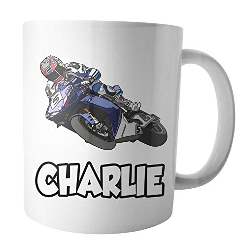 AK Giftshop - AK Giftshop Personalised Mug - Motorbike Rider - Gift - Birthday - Christmas - Stocking Filler - Secret Santa
