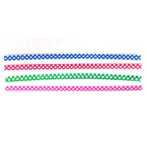 Allydrew 200pcs 4" Polka Dot Twist Ties with 20 Scalloped Gift Tags/Kraft Hang Tags and Free Cut Strings for Baked Goods, Cake Pops, Party Favors, for Sealing Goody and Treat Bags, and Cello Bags - Thumbnail 2