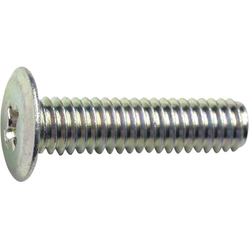 TRUSCO TFSC0416 Ultra Low Head Machine Screws, Trivalent Chromate, M4X16, 18 Pieces