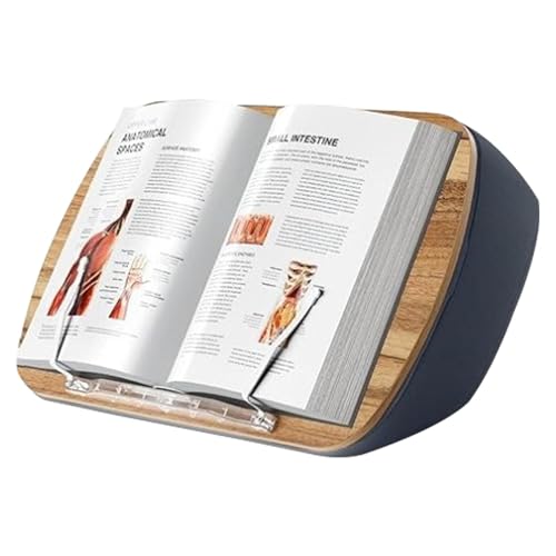 Porte-livre de lit ergonomique contre le mal de cou sur canapé et bureau