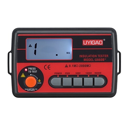 Testeur d'isolement numérique haute résistance 2000 MΩ Uyigao UA60B+ conforme IEC10101