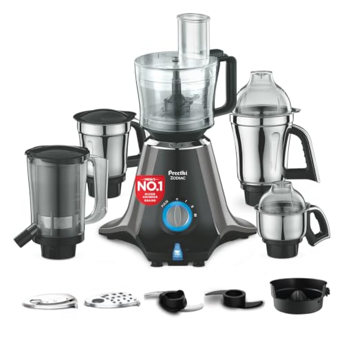 Preethi Zodiac MG-218 mixer grinder, 750 watt, Black/Light Grey, ...