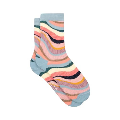 PS Paul Smith Women's Goldie Swirl Socks, Turquoise, One Size