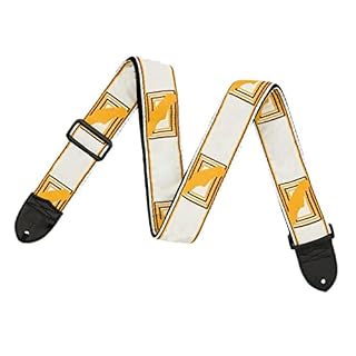 SM SunniMix Sangle de guitare épaississant les accessoires de musique brodés pour basse, blanc jaune - Les Beatles, Paul McCartney, John Lennon, RIngo Starr, George Harrison SM SunniMix Sangle de guitare épaississant les accessoires de musique brodés pour basse, blanc jaune – Image 6