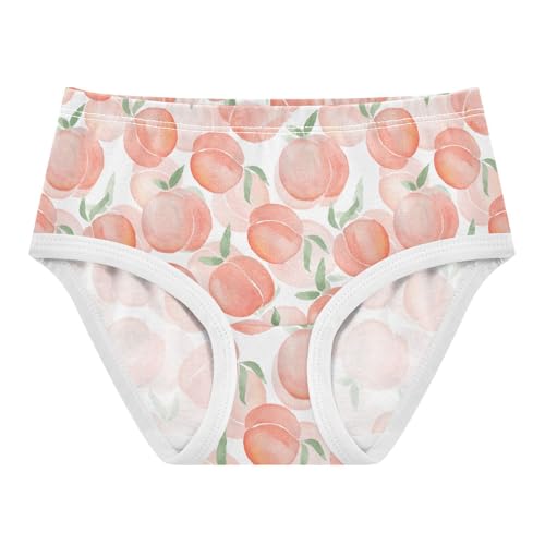 Girls' Underwear Pink Peaches Cotton Stretch Comfort Toddler Panties