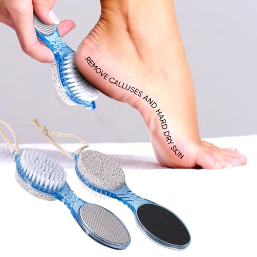 VEGA 4 In 1 Foot Pedicure Brush, Pumice Stone, Scrubber & File For Soft Care - Image 7