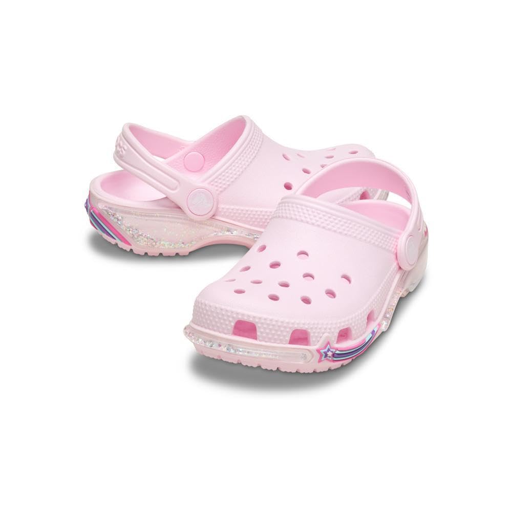 Crocs Classic Star Sparkle Shaker Clog T, Zoccoli Unisex - Bambini e Ragazzi