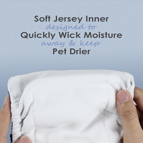 Image of wegreeco Washable Male Dog Belly Band (Stylish Pattern)- Pack of 3 - Washable Male Dog Belly Wrap, Dog Diapers Male (Black, Blue, Coffee, X-Small)