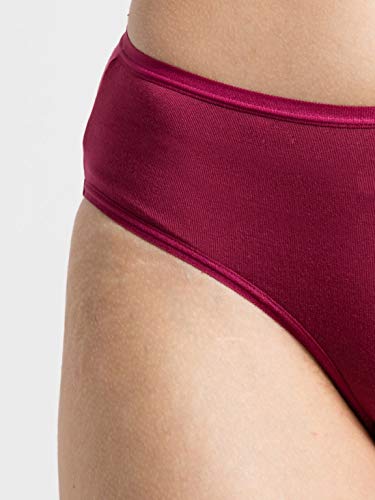 Image of Jockey 1807 Women's High Coverage Micro Modal Elastane Stretch Mid Waist Hipster with Ultrasoft Exposed Waistband