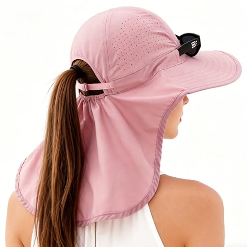 Sombrero de mujer con protector de cuello y ala ancha miniatura 2