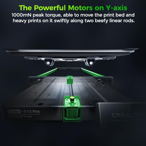 Image of Creality Ender 3 V3 Plus 3D Printer, 600mm /s High-Speed CoreXZ System, 300C Direct Drive Extruder, Auto Leveling, Dual Y /Z Axis, Tri-Metal Nozzle, Large Build Volume 11.8 inchx11.8 inchx13