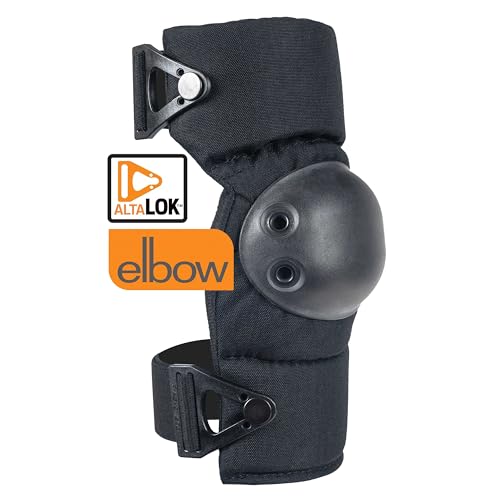 Image of ALTA 53113.00 AltaCONTOUR Elbow Protector Pad, Black Cordura Nylon Fabric, AltaLOK Fastening, Flexible Cap, Round, Black | Cordura Nylon Fabric, AltaCONTOUR Elbow Protector Pad, AltaLok Fastening, Soft Rubber Round Cap