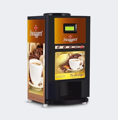 Image of swaggers 2 Options Tea Coffee Vending Machine Suitable For Office /Factory /Godawn /Home /Catering House.Ready to Serve, No Milk Required