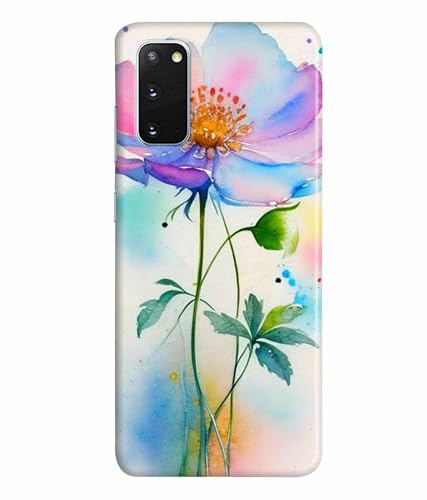 Image of Printed Hard Back Case Cover & Compatible for Samsung Galaxy S20 | Rose Painting Art (Multicolor) - D1204