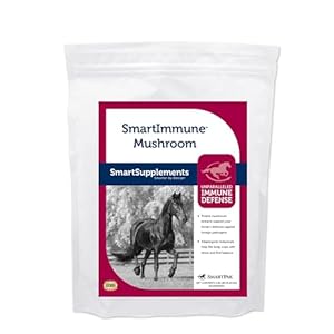 SmartPak SmartImmune Mushroom Equine Defense Support Supplement for Horses | Organic Mushroom Blend Immune Aid, 56 Servings, 1.85 lb Bag