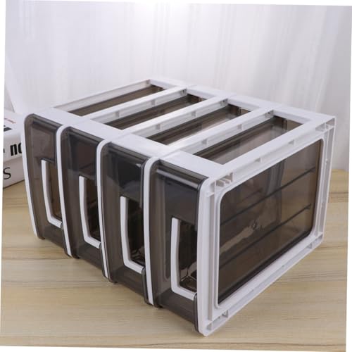 Armoire de rangement plastique 4 tiroirs pour bureau compact