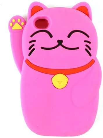 Cell Armor 4S/4-NOV-D22-MA Hybrid Novelty Case for iPhone 4/4S - Retail Packaging - Magenta Cat