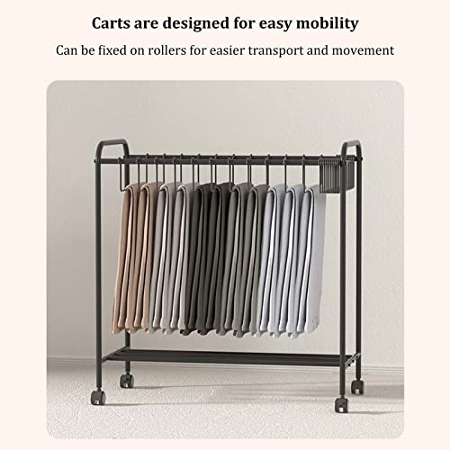 Cintre à pantalons à roulettes Orga pour optimiser le rangement du dressing