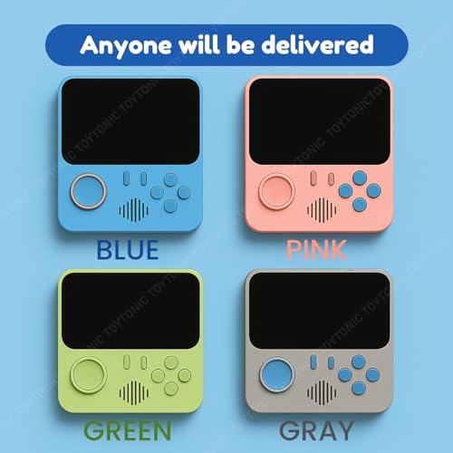 Image of TOYTONIC Retro Handheld Gaming Console for Kids & Adults - 666-In-1 Built-in Classic Video Games - Rechargeable Game Console for Boys 7-14 Years - TV Output - Portable Toy Gift