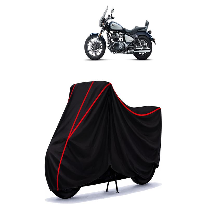 Image of Super Meteor 650 Celestial Water Resistant Bike Cover for All Motorcycles & Rain | Heavy Duty | UV Protection, Dustproof, Scratchproof | All Weather Two Wheeler Cover with Elastic Bottom