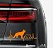 Artstickers Pegatinas para Coche con Forma de Perro Pastor ALEMAN, 20 cm, para Amantes de los Coches. Color Naranja. Pegatina Perro latidos corazón. Regalo Adhesivo Spilart, Marca Registrada