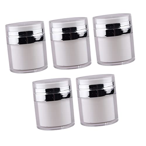 Holibanna Moisturizer Pump Jar 5pcs Cream Storage Bottles 50g Vacuum Moisturizer Container Airless Cream Bottle Press-type Sub Container Travel Cream Holder -  0007428C796CEWC2XWP