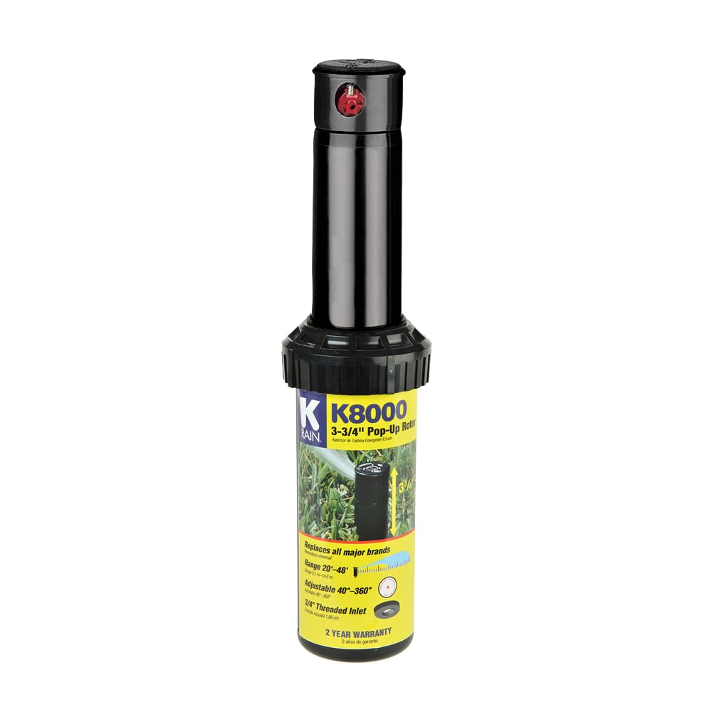 K-Rain K8000 Versenkregner Mit Getriebeantrieb – 40°–360° Einstellbar, 2,5 GPM, 2 Stück