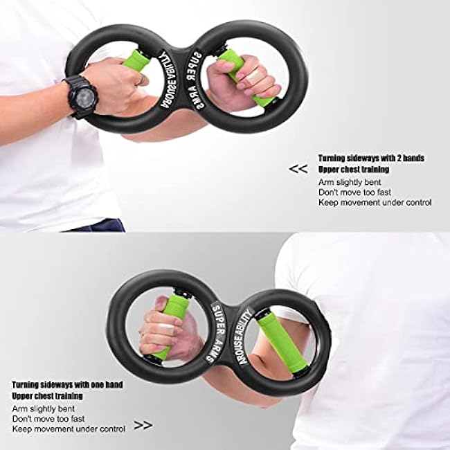 Hand Grip Strengthener, Arm Strength Exercise Tool 8 Shaped Circulation Wrist Strength Training Fitness Tool, 10kg Strength Training Grip Strengtheners Grip Strength Trainer, Hand Exerciser Bars