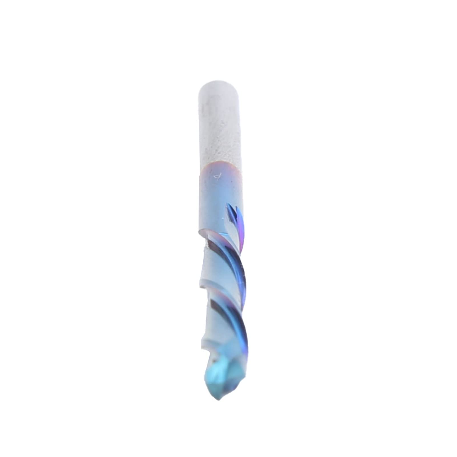 Cubo azul nano de acero tungsteno 2 herramienta de cortador de fresado de flauta 3.175x22x55 mm