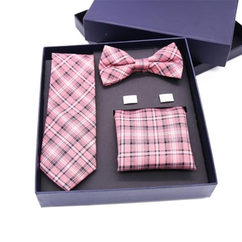 Set de corbata y pañuelo para hombre en gris