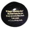 Probably the best valentines day gifts for him or her you can buy happy valentines day my heart beats for you every second of the clock i am yours and you are my rock engraved rock unique gift  urban country home decor