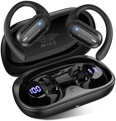 AI Translation Earbuds Real Time – 164 Languages Translator Earbuds, 4-in-1 Wireless Bluetooth Earphones with Audifonos Traductores Inglés Español for Travel Business Meeting Learning, Magic Black
